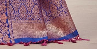 Rose Pink Banarasi Silk Saree